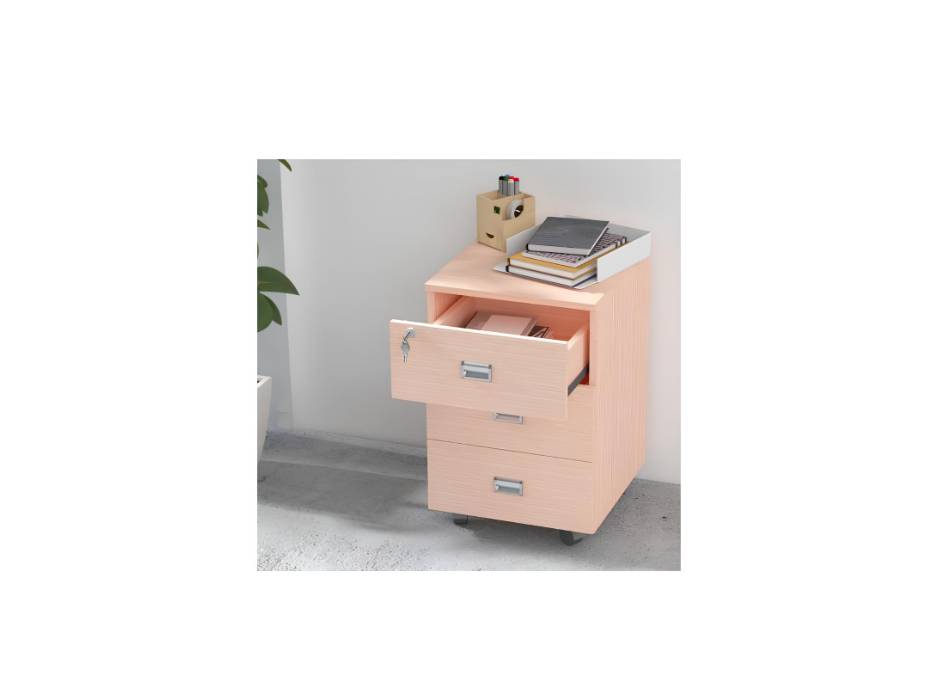 Stazion 3 Drawer Mobile Storage Unit Modern Office Furniture with Cabinets