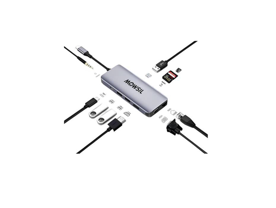 Mowsil USB-C Hub 10 IN 1 Type-C