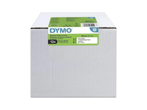 Dymo (DY2093091) Address Labels, White Paper, 28mm x 89mm, [12 x 130 Labels/Roll] - Altimus
