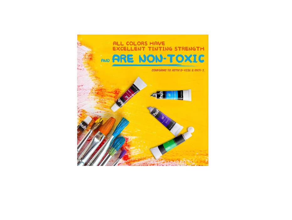 Ohuhu Oil Paint Tubes Oil-based 24 Colors, 12ml