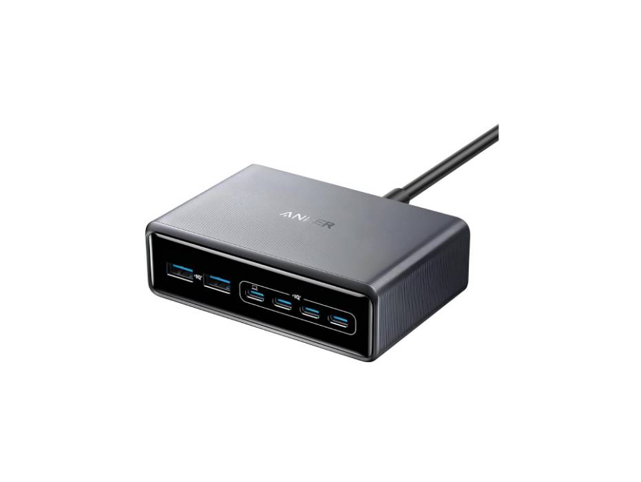 Anker Prime Charger, 200W 6-Port GaN Charging Station, Fast Charging USB C Charger