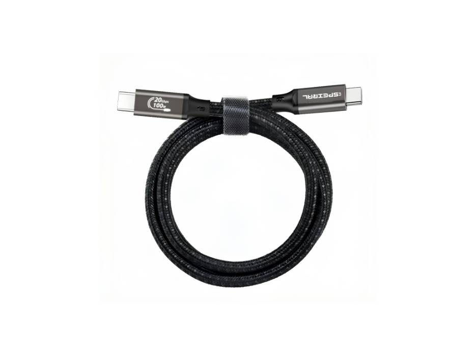 SPEIRAL TYPE C CABLE 2 MTR 100W 20 Gbps 4K 60 HZ DISPLAY -SPCC2V ...
