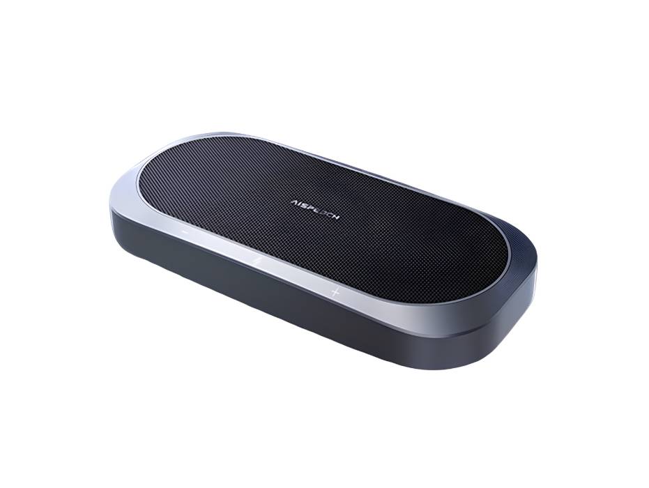 AISpeech M12 Pro AI Conference Speakerphone, Omnidirectional Pickup and Full-Duplex Communication