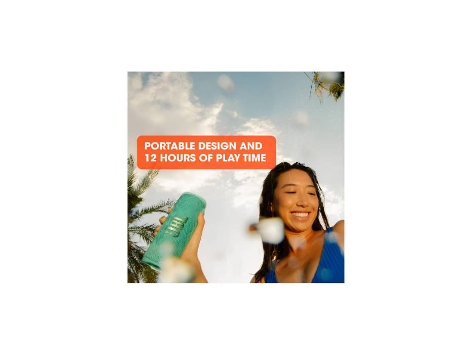 JBL Flip 6 Portable LP67 Deep Base, 2 Way Waterproof Speaker With JBL Original Pro Sound, Blue