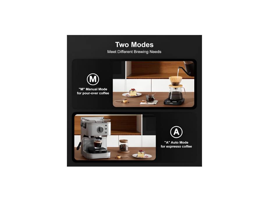 Ultrean Coffee Scale with Timer, 3kg/0.1g High Precision Drip Espresso Scale with Auto Tare, Rechargeable Kitchen Food Scale with Digital LED, Touch Sensor and Silicone Cover