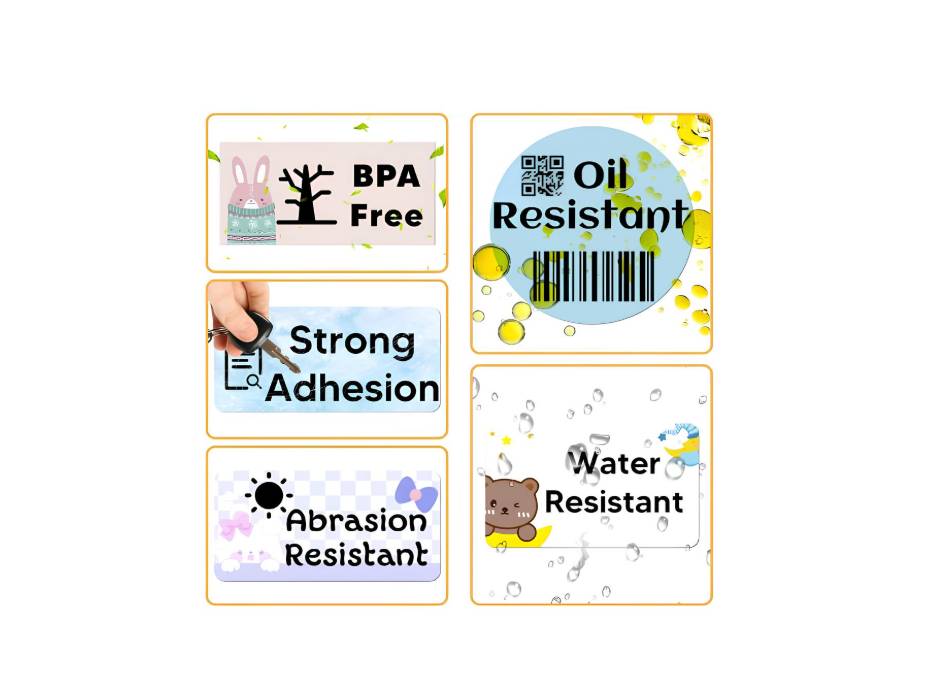 MARKLIFE 1.57"x1.18" Direct Thermal Labels for P50 Label Printer, Multi-Purpose Self-Adhesive,220 Labels/Roll