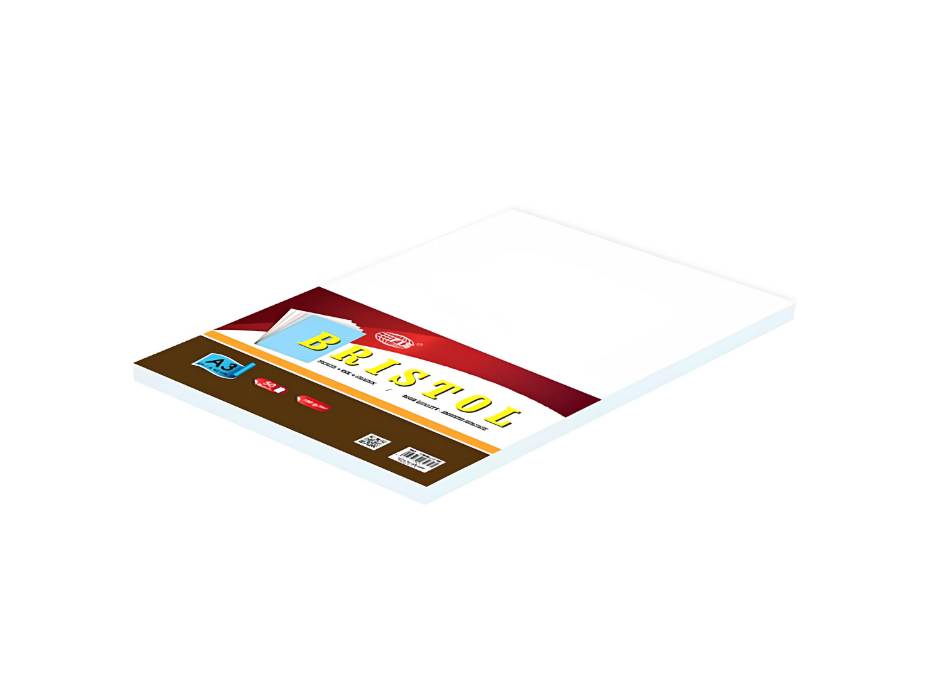 Bristol Paper 180gsm, A3 Size, 50Sheets-pack White