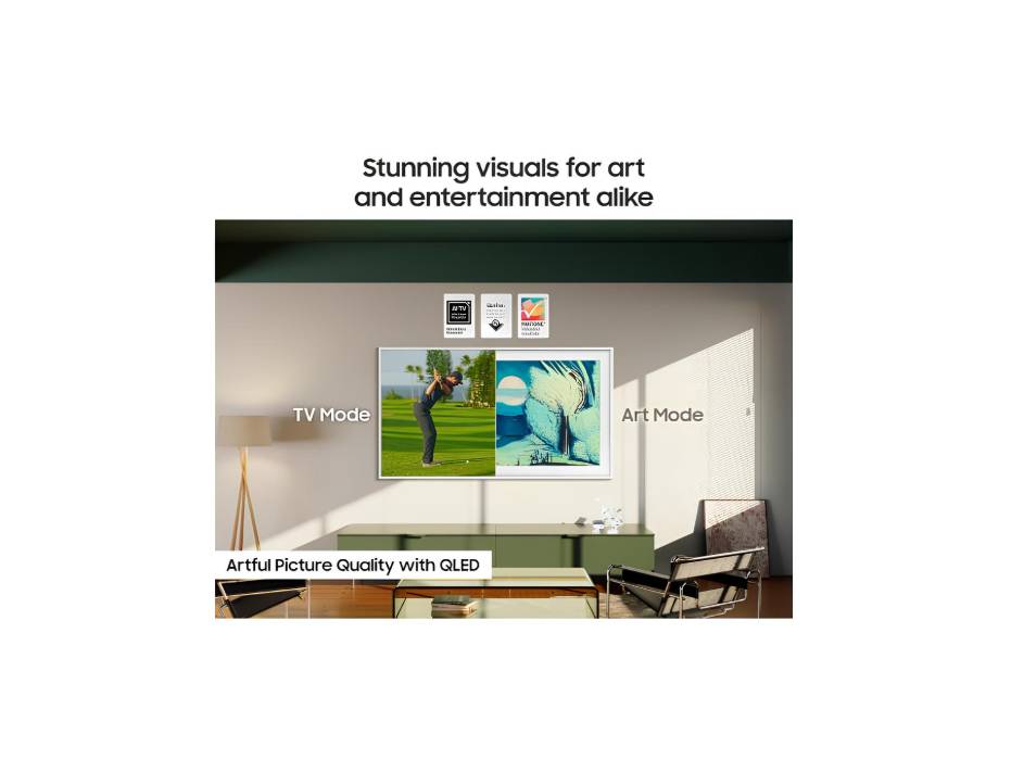 Samsung 55 Inch The Frame TV, LS03F, 4K, Modern Frame Design, Art Mode, Artful Picture Quality with QLED, Samsung Vision AI Smart TV, QA55LS03FAUXZN