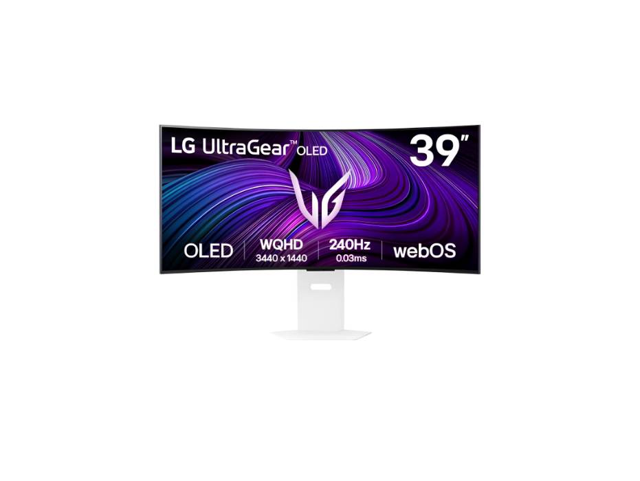 LG 39GX90SA-B UltraGear 39″ WQHD (3440×1440) Curved Smart OLED Gaming Monitor with webOS, 240 Hz, 0.03 ms, NVIDIA G-SYNC Compatible, DisplayHDR True Black 400, HDMI 2.1/DP/USB