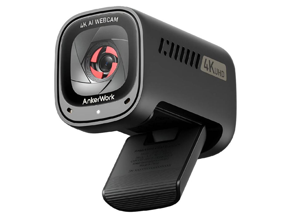AnkerWork C310 4K Auto Focus Webcam, 12 Megapixel, AI Noise Canceling Mic, Adjustable FOV
