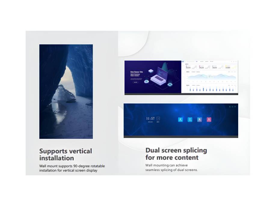 Specktron 163" X-View Wall, All in One LED Display Full HD (1920 x 1080) with 2 x 20w Custom Speaker, Multiple Interfaces input | X-View Wall 163