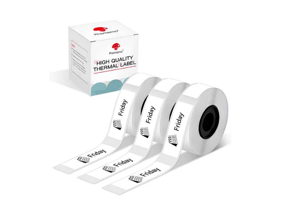 Phomemo D30 Label 12×40mm-Adhesive Thermal Label for Phomemo D30 Label Maker