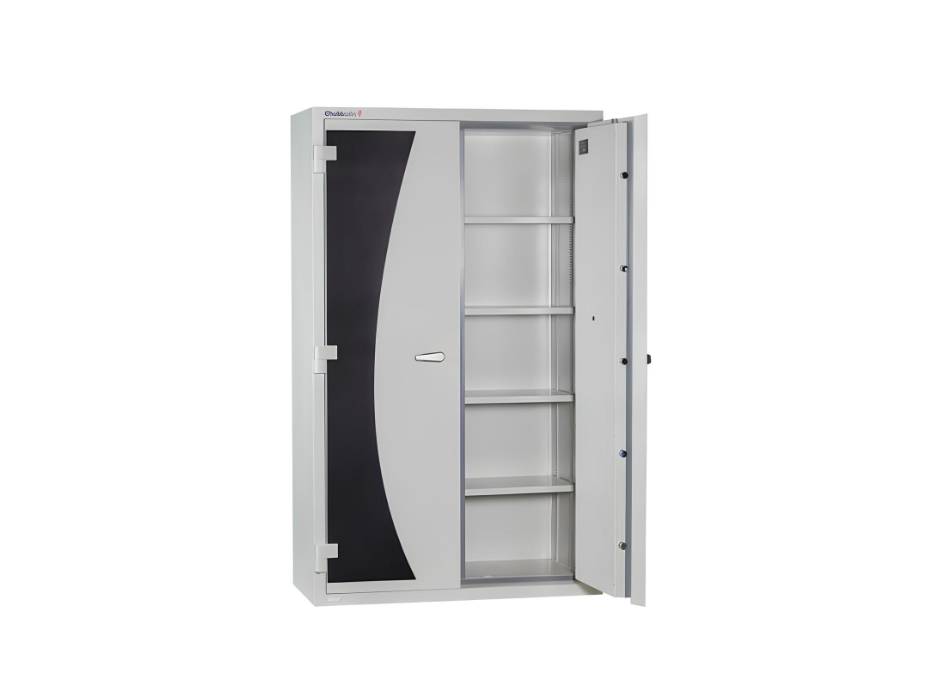 Chubbsafes Data Protection Cabinet Model 670, 4 Shelves with Key Lock