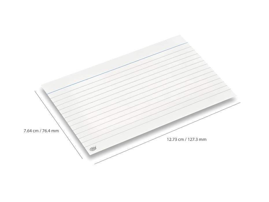 Index Cards 5 x 3"" 240gsm 100/pack White