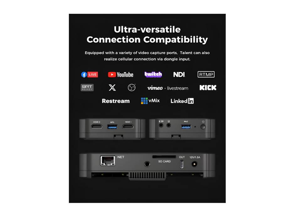 OBSBOT Talent  All-in-One Multi-Cam Live Streaming Box