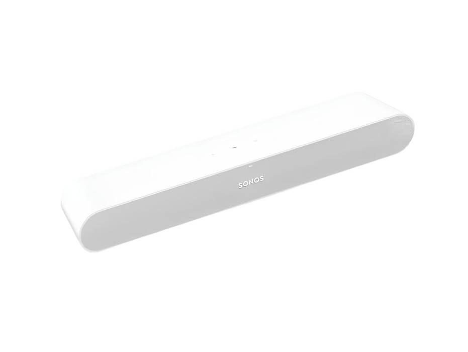 Sonos Ray Soundbar - All-in-one compact and sleek with Blockbuster sound for movies, gaming wifi music streaming, compatible App Apple AirPlay, White