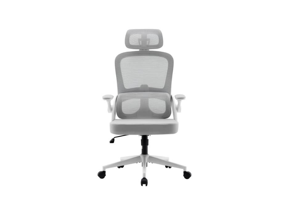 M102C Gaming Ergonomic Office Chair, Computer High Back Chair with Dual Back Design - Individual Lumbar Pillow, 3D Armrests, Adjustable Headrest and Comfortable Thick Cushion (White)