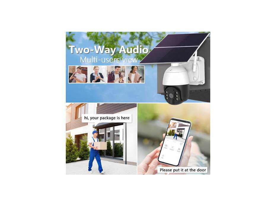 CRONY RBX-SL100 Micro power 24H Record 4G solar camera 4G LTE Wireless Security Camera Color Night Vision PIR Motion Detection