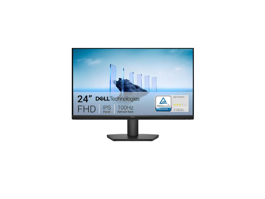 Dell 24 Monitor - SE2425HM, Full HD (1920x1080), 100Hz, IPS, 5ms, VESA (100x100mm), HDMI, VGA, Black