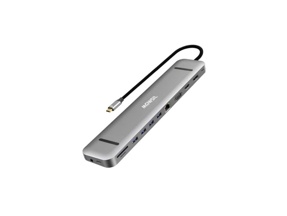 Mowsil USB-C Docking station 13 IN 1 With DP+ HDMI