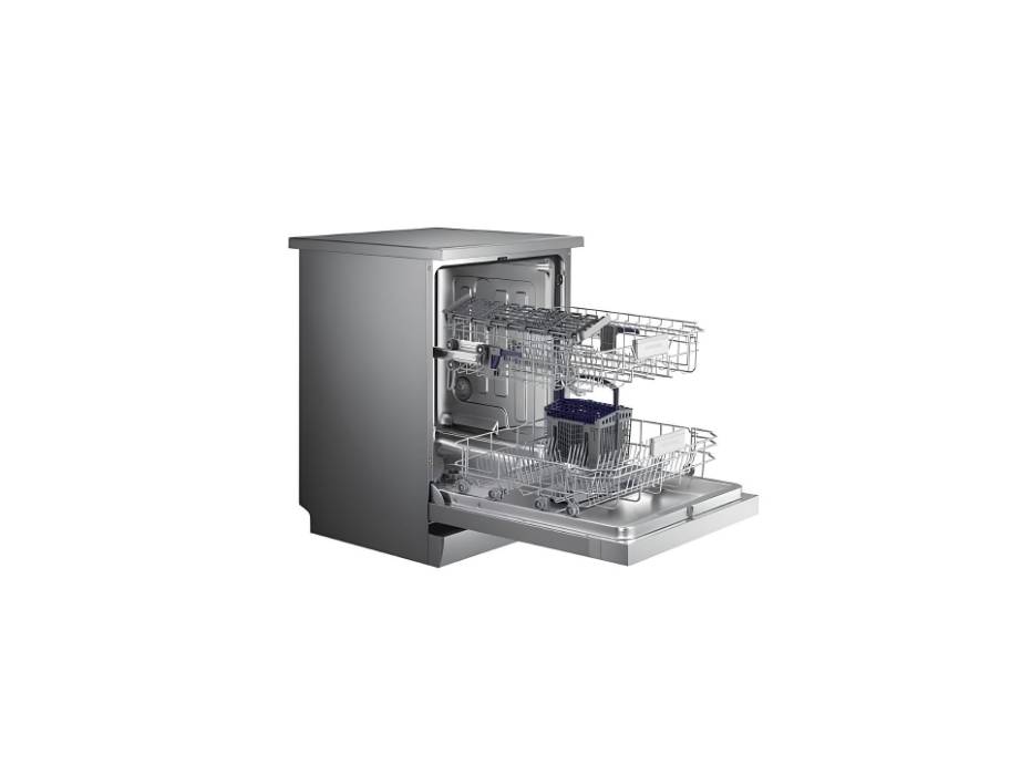 Samsung 6 Programmes 13 Place Settings Free Standing Dishwasher, Silver