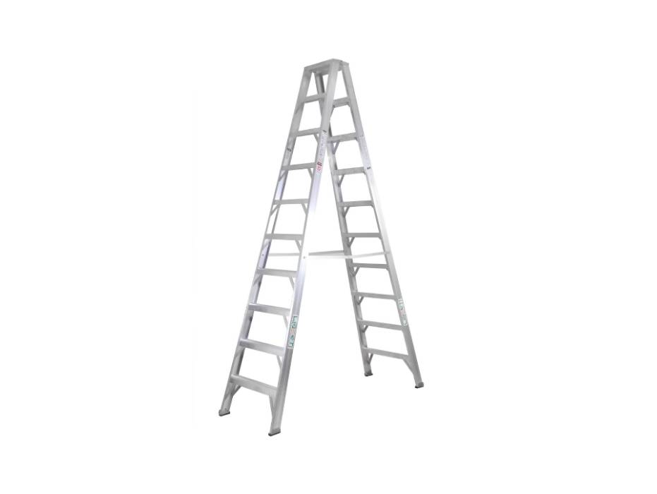 Aluminum 10 Steps Double Sided Ladder - [ALDS-10]