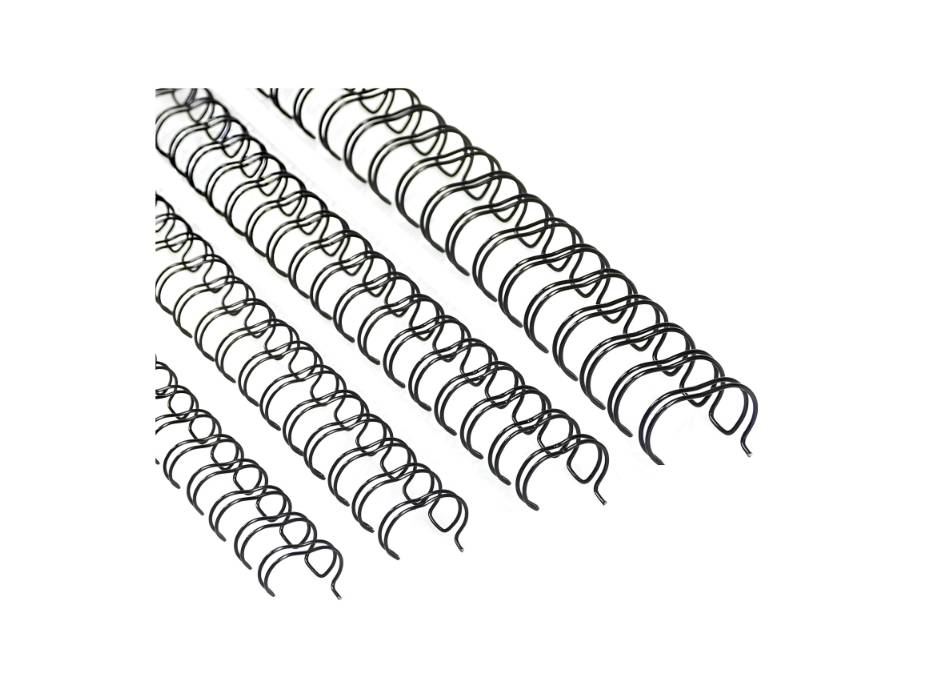 TPPS Binding Ring Wire 3:1 14.3mm (9/16") 34 loops 100/box, Black