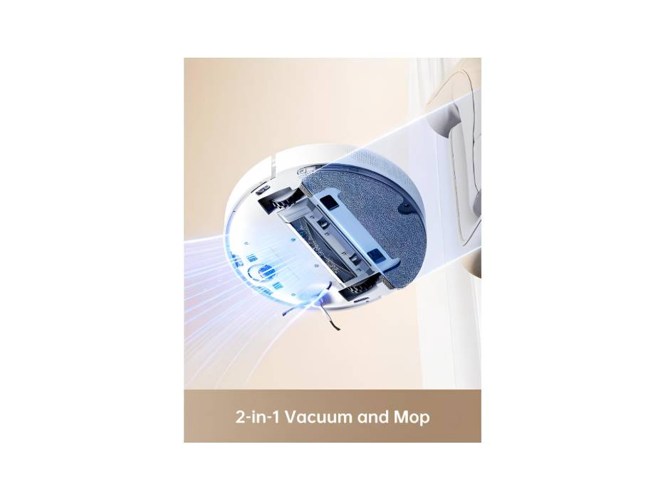 Dreame D10 Plus Gen 2 Robot Vacuum Cleaner with Self Empty, 6000 Pa Suction Power, Dust collection up to 90 days, LiDAR Navigation, for Carpets and Pet Hair