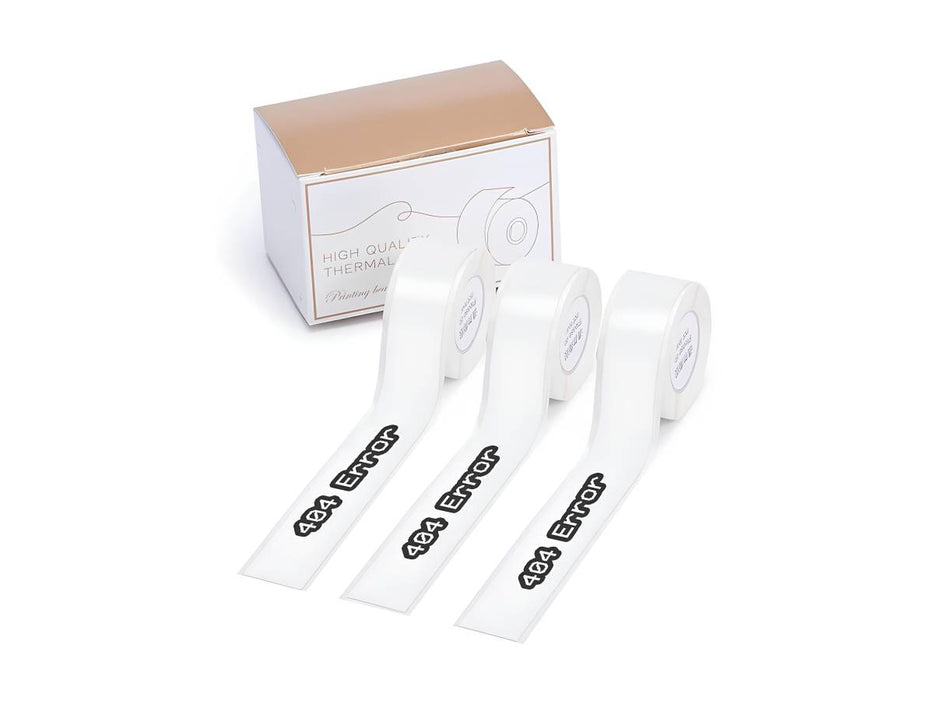 Phomemo Transparent Adhesive Continuous Thermal Label for Phomemo D50, 20mm x 6m, 3 Rolls