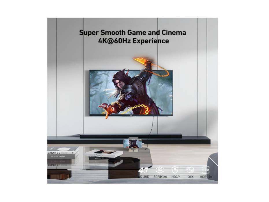 BENFEI USB C to HDMI 1.8 Meter Cable [4K@60Hz, Aluminum Shell, Nylon Braided], Thunderbolt 3/4