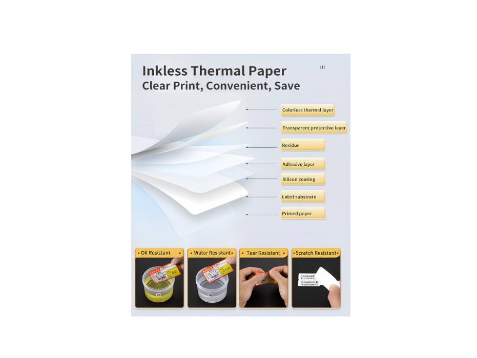 MARKLIFE 1.97"x1.18" Multi-Purpose Self-Adhesive Label for Marklife P50 Label Printer, 220 Labels/Roll