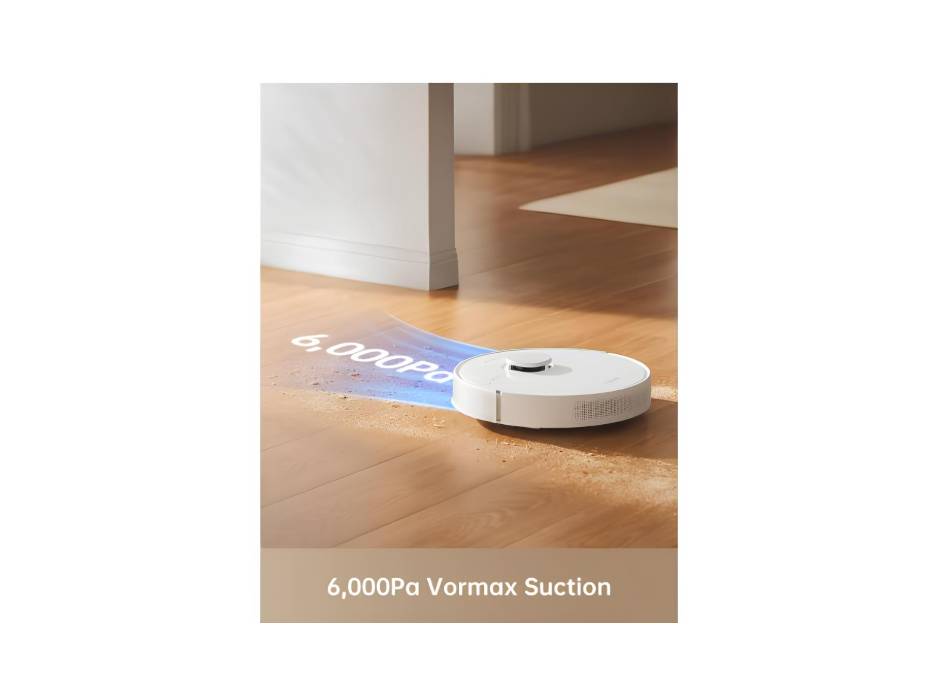 Dreame D10 Plus Gen 2 Robot Vacuum Cleaner with Self Empty, 6000 Pa Suction Power, Dust collection up to 90 days, LiDAR Navigation, for Carpets and Pet Hair