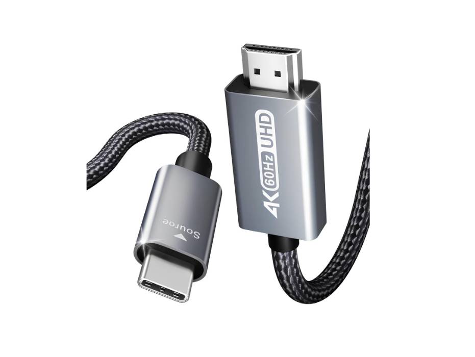 BENFEI USB C to HDMI 1.8 Meter Cable [4K@60Hz, Aluminum Shell, Nylon Braided], Thunderbolt 3/4