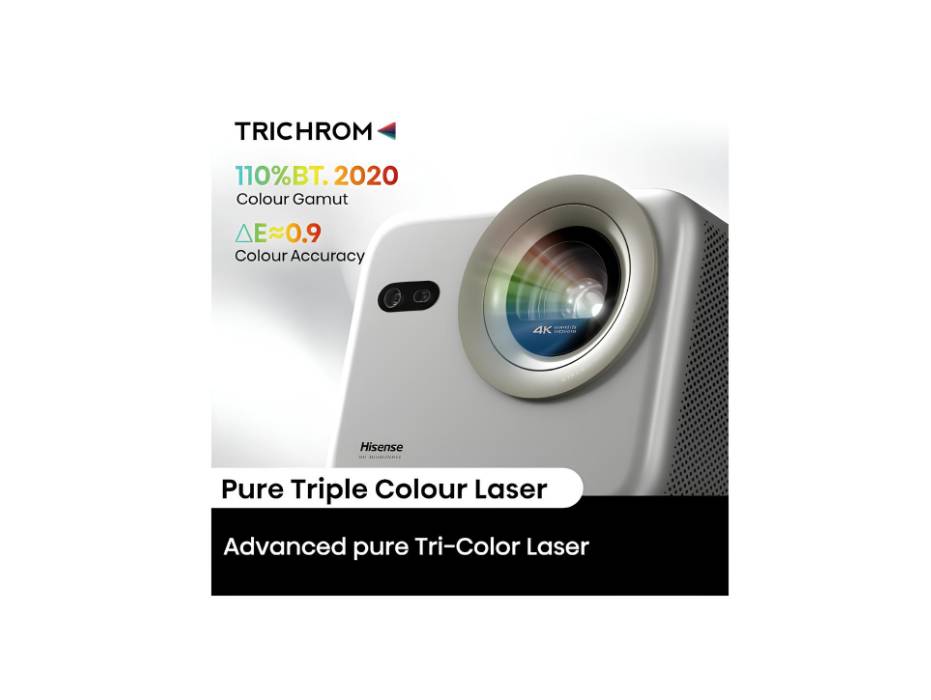 Hisense M2 PRO 65"-200" (Inch) 4K TriChroma Smart DLP Laser Projector, 1300 Lumens with HDR, HSR 240Hz, Dolby Vision & Built in Alexa