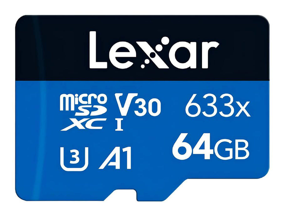 Lexar 633x 64GB Micro SD Card, microSDXC UHS-I Card W/O SD Adapter, Up to 100MB/s Read