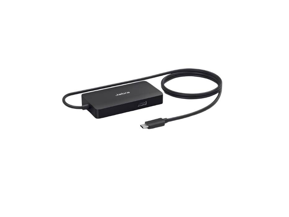 Jabra PanaCast USB Hub for USB-C Connection and Multiple Cable Outlets to Connect All of Your Devices with a Single USB-C Port, UK Plug