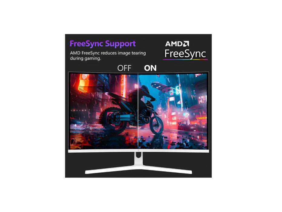 Z-EDGE 27-inch Curved Gaming Monitor - 16:9 Full HD 1920x1080, 300Hz Refresh Rate, 1ms Response Time, Frameless LED Display, AMD FreeSync Premium - DisplayPort & HDMI Ports UG27H White