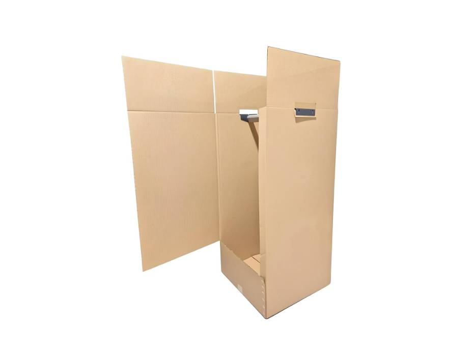 Wardrobe Box 61x53.5x120CM-5Ply Side Open with Hanging Rod