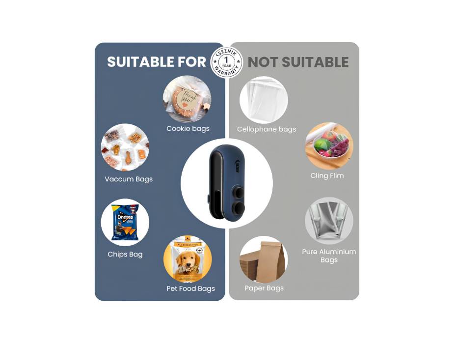 Portable Mini Sealing Machine, Handheld Packet Sealer For Food, Snacks ...