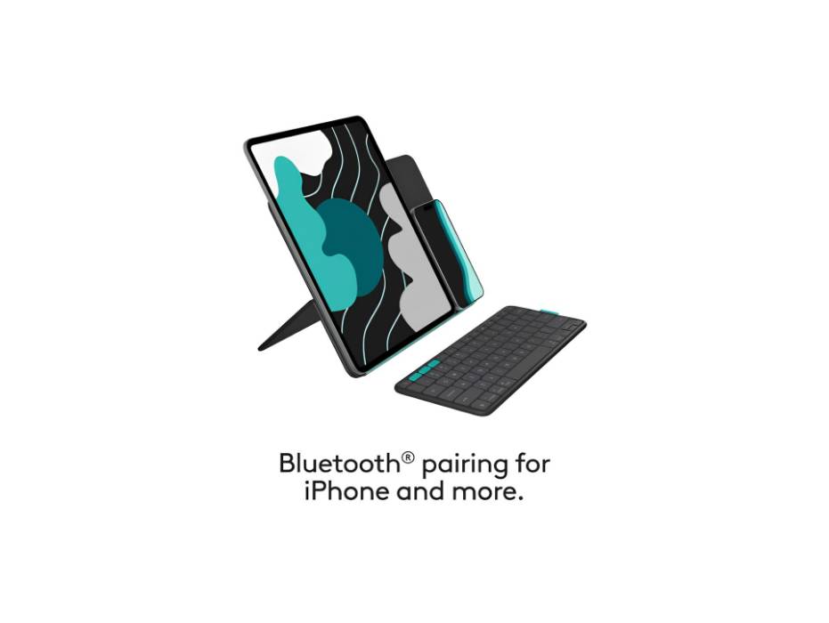 Logitech Flip Folio, Keyboard Case for iPad Pro and Air 13-inch