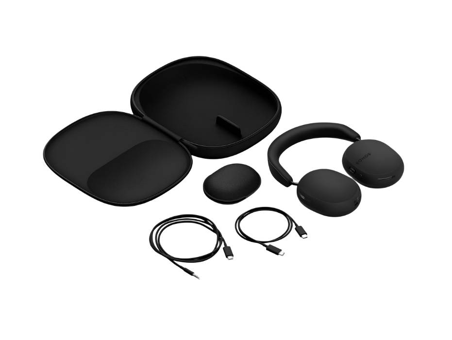 Sonos Ace Premium Active Noise Cancelling Over Ear Headphone Black Connect with Multiple Devices 30 Hours Battery Life Bluetooth USB- C, Black