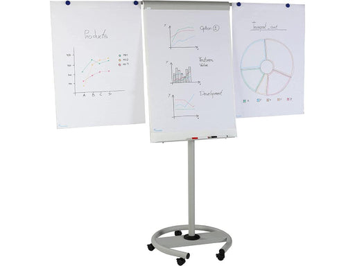 Rocada Mobile Magnetic Flipchart With Height Adjustable & With 2 Arms Model - 617 - Altimus