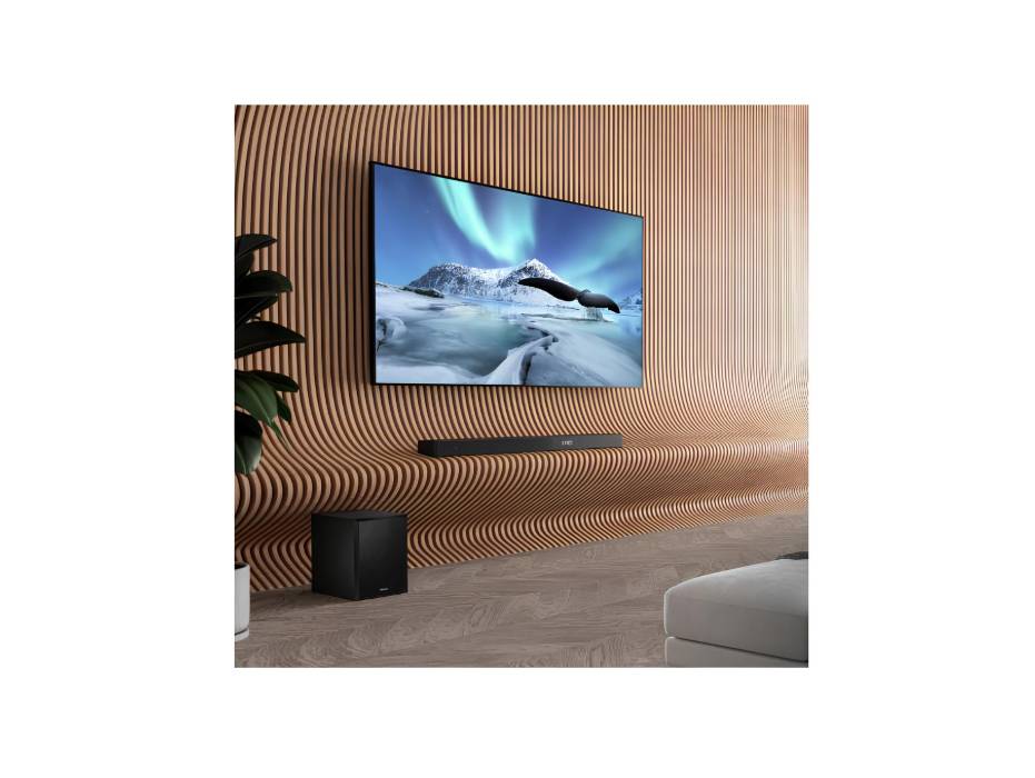 Hisense 3.1.2ch Soundbar U3120G - 3.1.2ch Premium Sound Bar with Wireless Subwoofer, 420W, Bluetooth 5.0, EzPlay, 4K HDR Pass Through, Type-C, HDMI ARC/Optical/AUX/USB, 7 EQ Modes