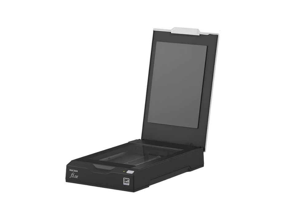 RICOH fi-70F Small Footprint Flatbed A6 Document Scanner for IDs, Passports, Small Cards