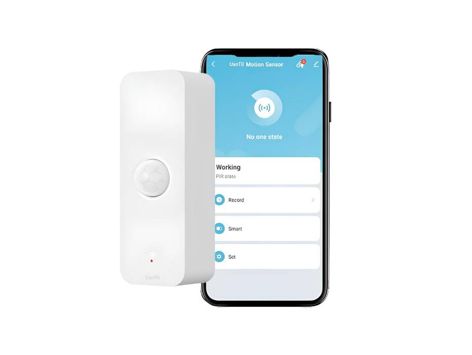 UanTii Tuya WIFI PIR Motion Sensor Movement Detector Alarm Smart Life APP Wireless Home Automation System Work with Alexa and Google Home