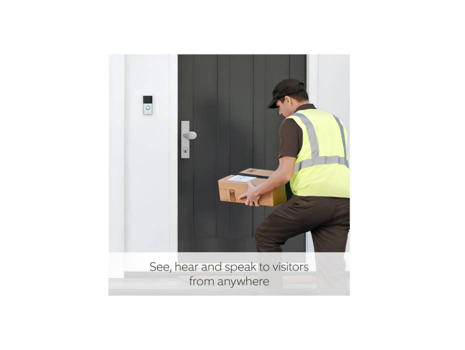 Ring Video Doorbell 4 - HD video with two-way talk, color pre-roll video previews, battery powered