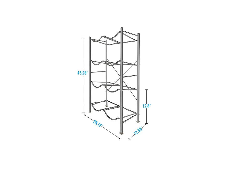 Water Bottle Storage Stand 4 Tier, 8 Bottles of 5 Gallons Capacity