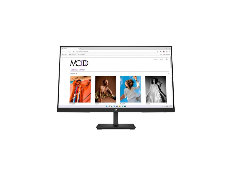 HP V24i G5 FHD Monitor, AMD FreeSync Technology, HDCP Support for HDMI, Black