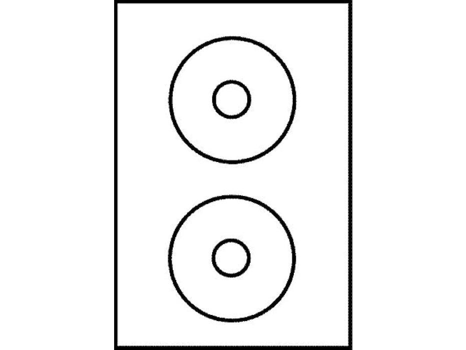 Xel-lent 2 CD Labels/sheet Diameter 117mm 100 Sheets/pack - Altimus
