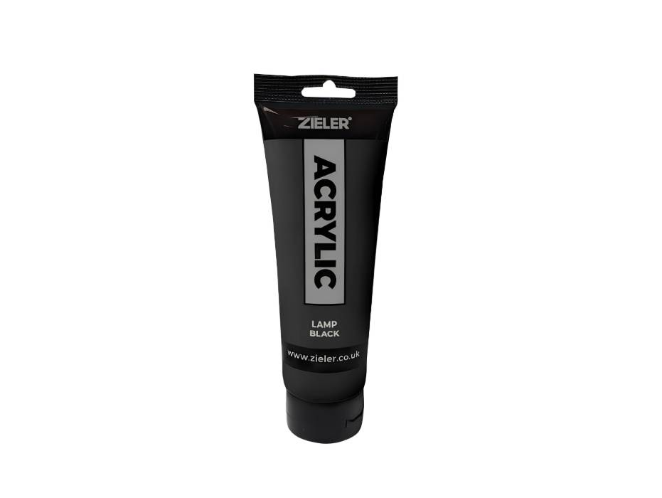 Zieler Premium Acrylic Paint (120ml Tubes) - Lamp Black